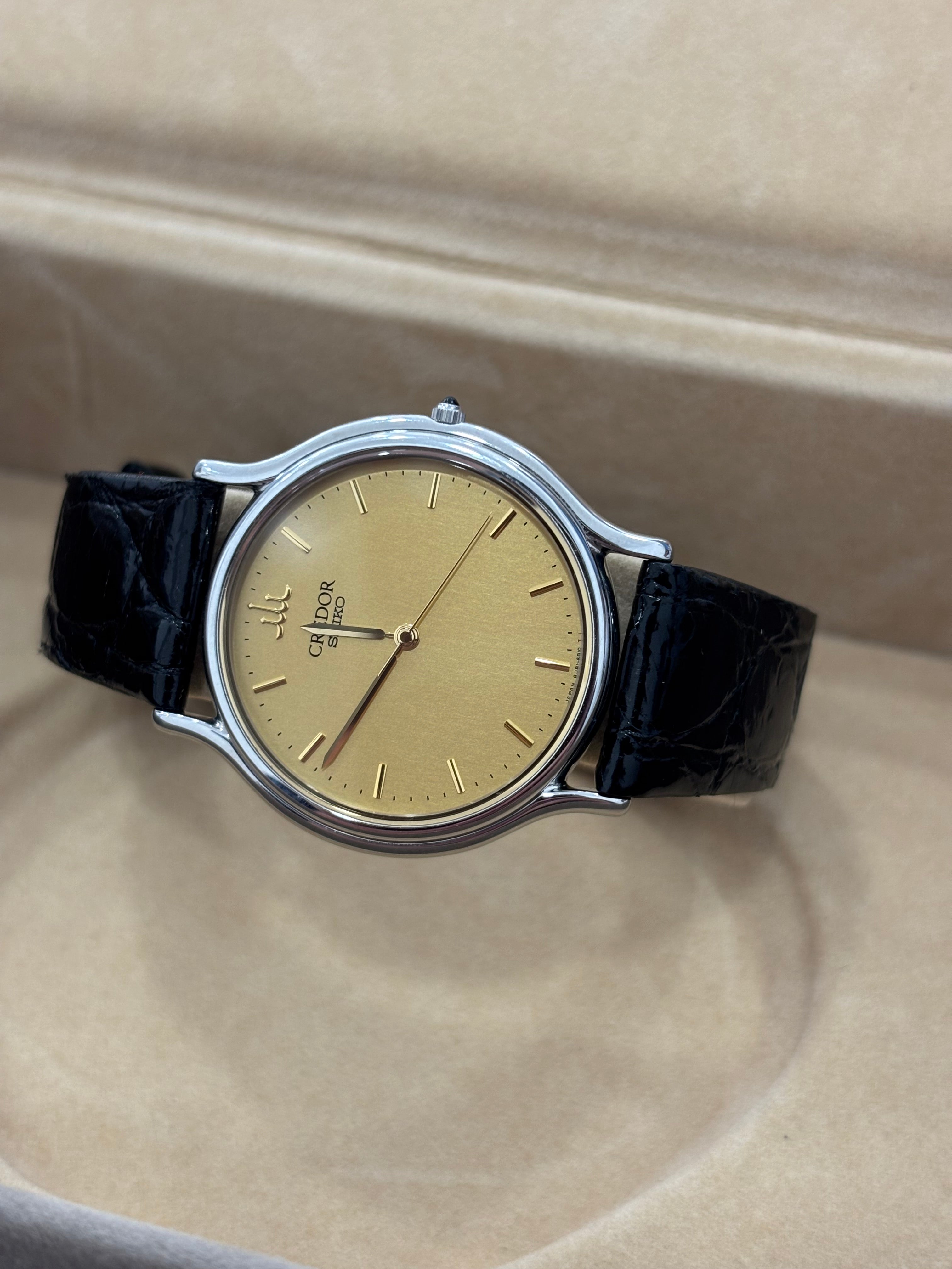 CREDOR 8J81-6A30 — Gold Dial — Japanese Vintage Luxury — Circa. 1990s