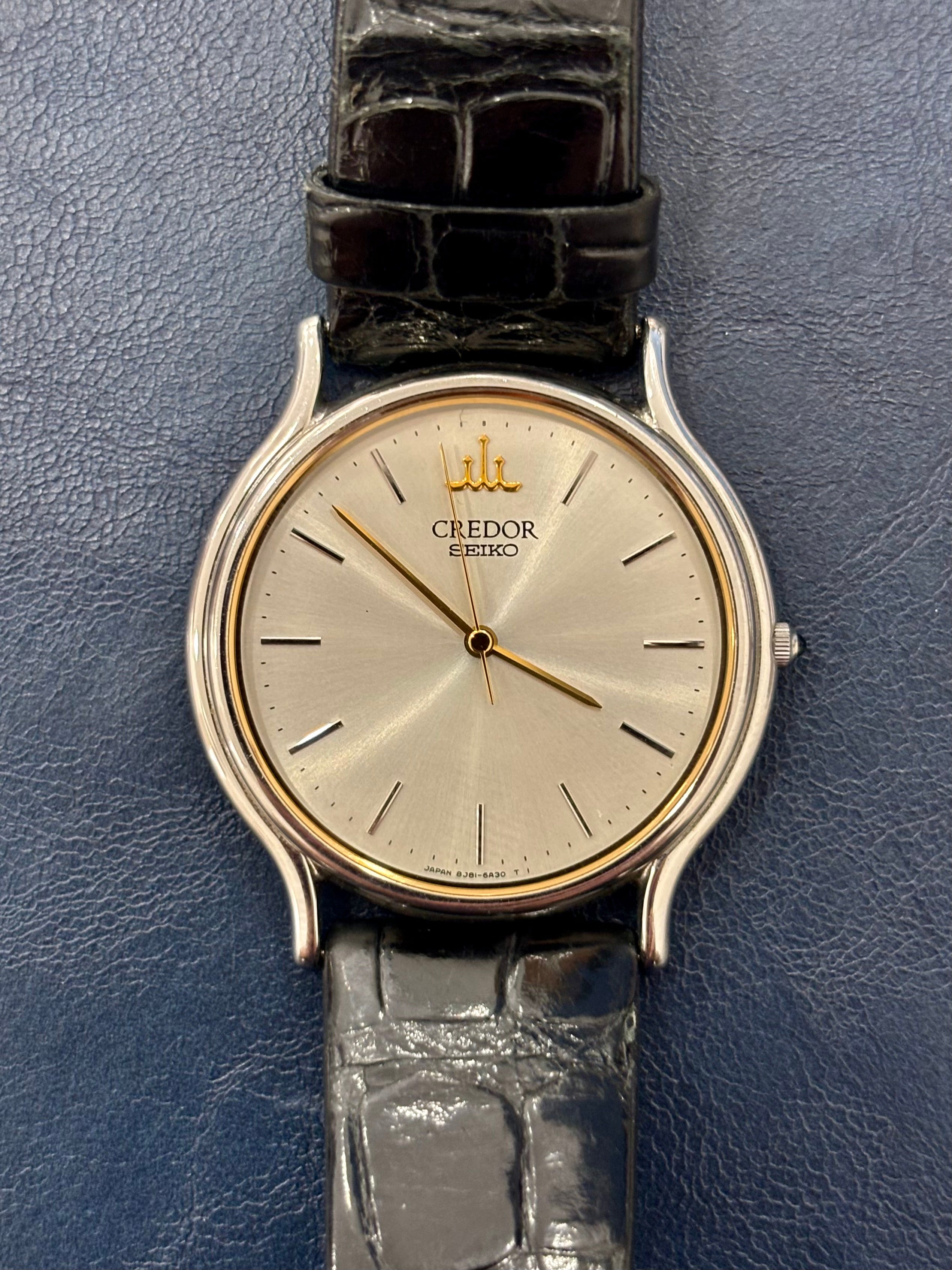 CREDOR 8J81-6A30 — Silver Dial — Japanese Vintage Luxury — Circa. 1990s