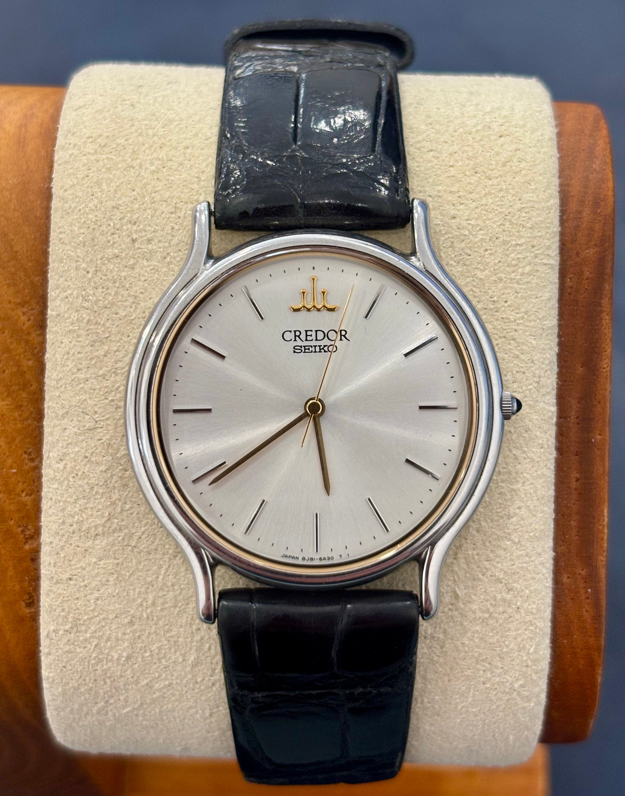 CREDOR 8J81-6A30 — Silver Dial — Japanese Vintage Luxury — Circa. 1990s
